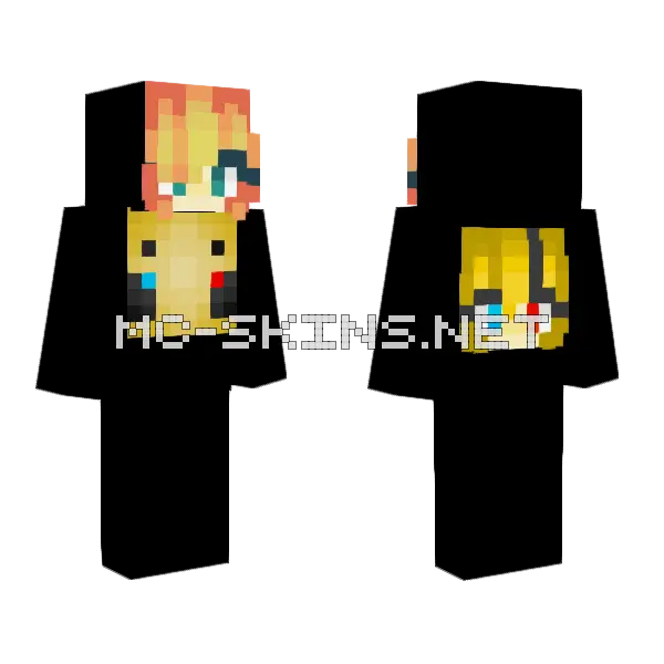 Bumblebee Pride Skin Minecraft skin, front and back