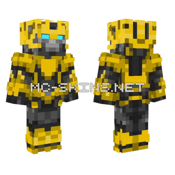 Bumblebee Skin Minecraft skin, front and back