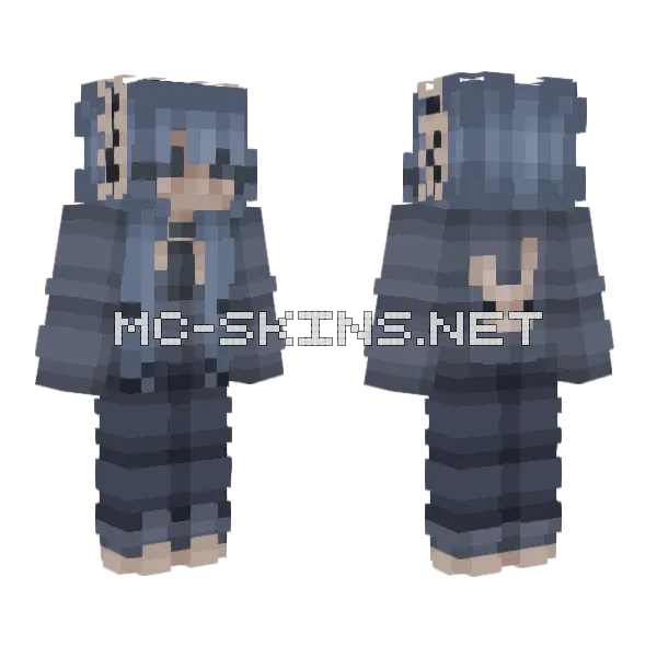 Bun Bun Minecraft skin, front and back