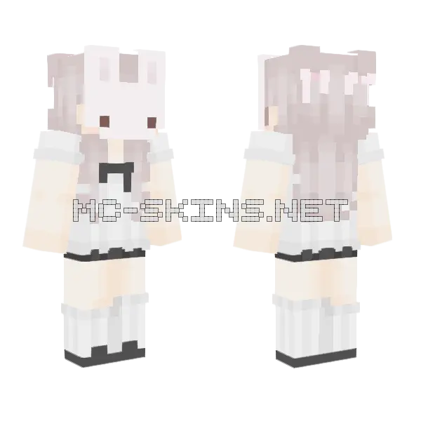 Bunii Girl Minecraft skin, front and back