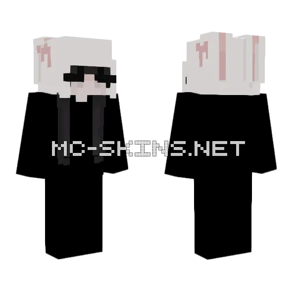 Bunny Again Minecraft skin, front and back