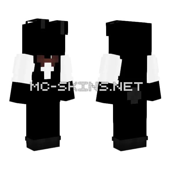 Bunny Butler Outfit Part 1 Minecraft skin, front and back