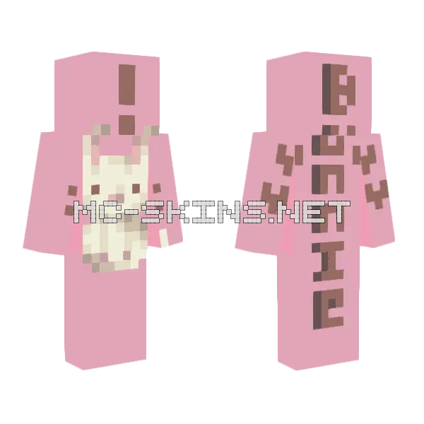 Bunny Club Sign Up Minecraft skin, front and back