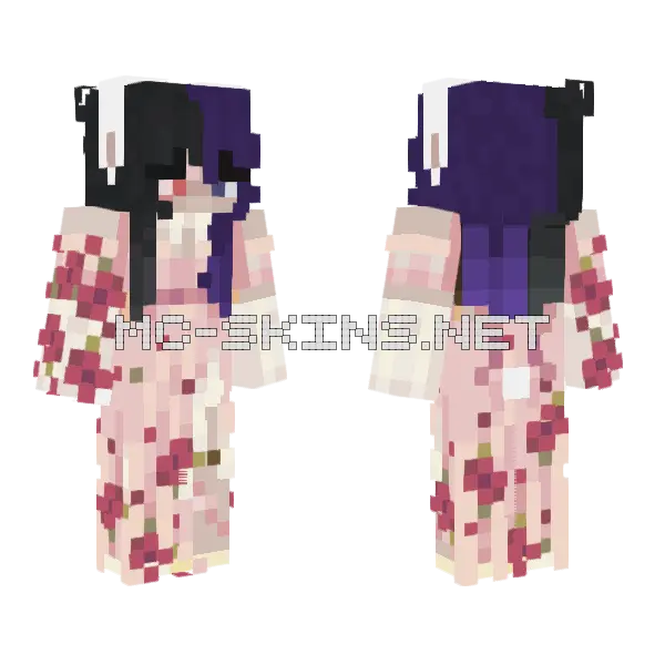 Bunny Come Back Minecraft skin, front and back