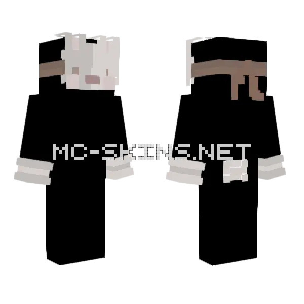 Bunny Costume Minecraft skin, front and back