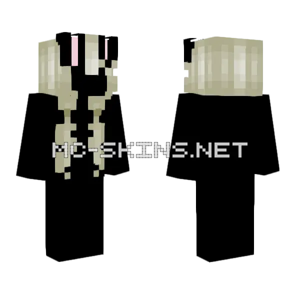 Bunny HB Minecraft skin, front and back