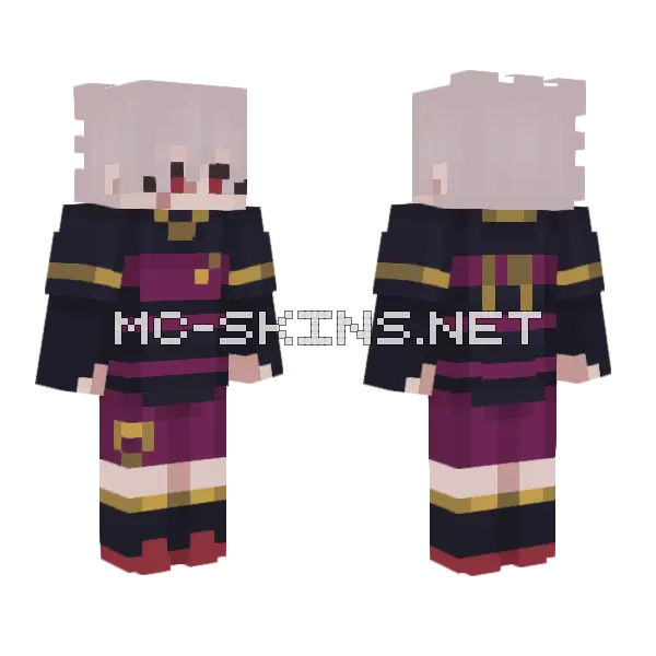 Bunny Iglesias Blue Lock Minecraft skin, front and back