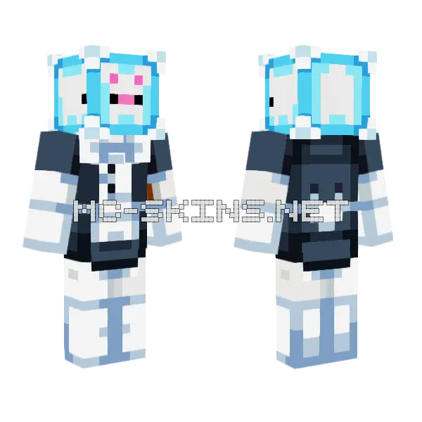 Bunny Maid Minecraft skin, front and back