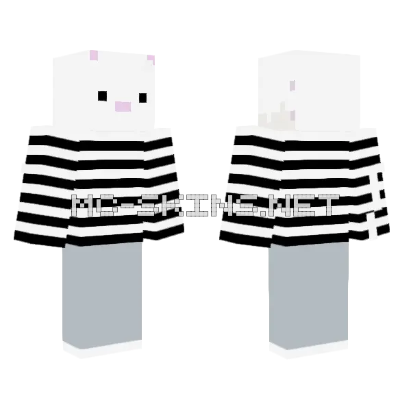 Bunny Pajamas, front and back