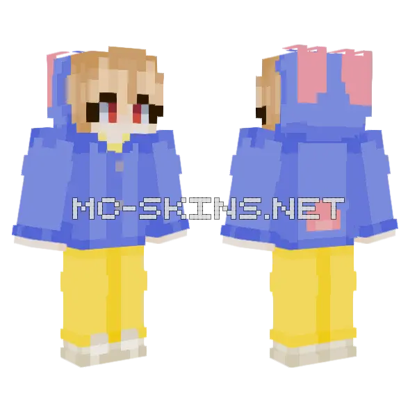 Bunny Rudy Minecraft skin, front and back