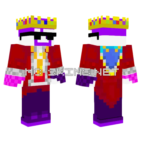 Bunnyboi Technoblade Edition Minecraft skin, front and back