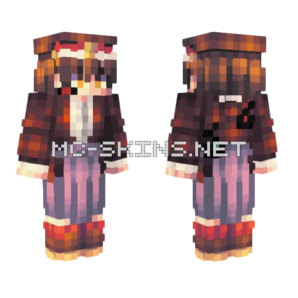 Bureimu Wazu Minecraft skin, front and back