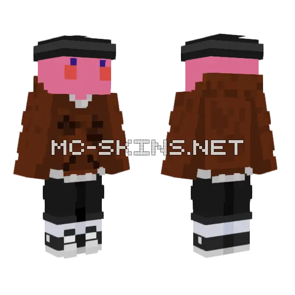 Burn Out Duhmee Minecraft skin, front and back