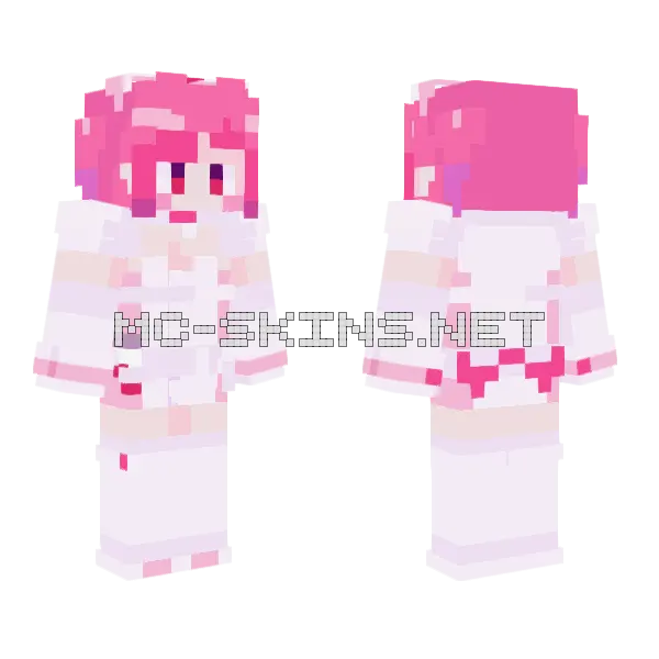 Buro Nocturne Bloodheir Muse Dash Minecraft skin, front and back