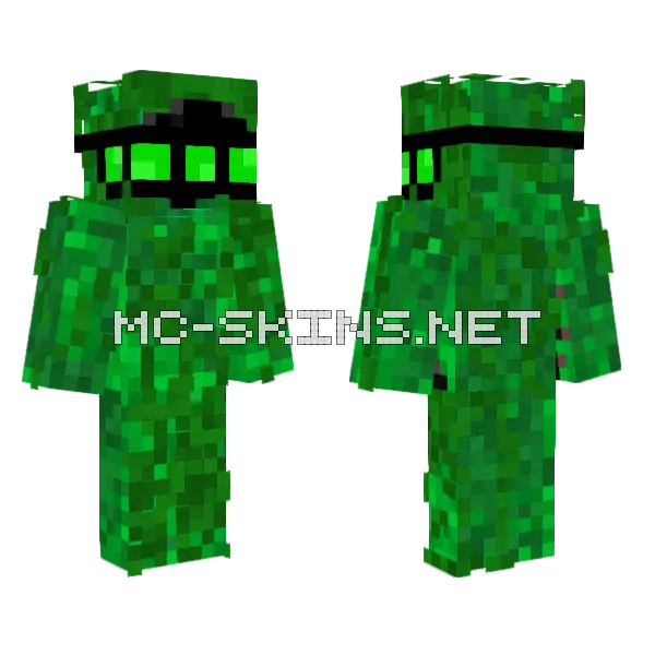 Bush Spy Minecraft skin, front and back