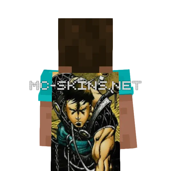 Bushido Minecraft cape worn on a player