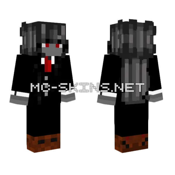 Business Woman Minecraft skin, front and back