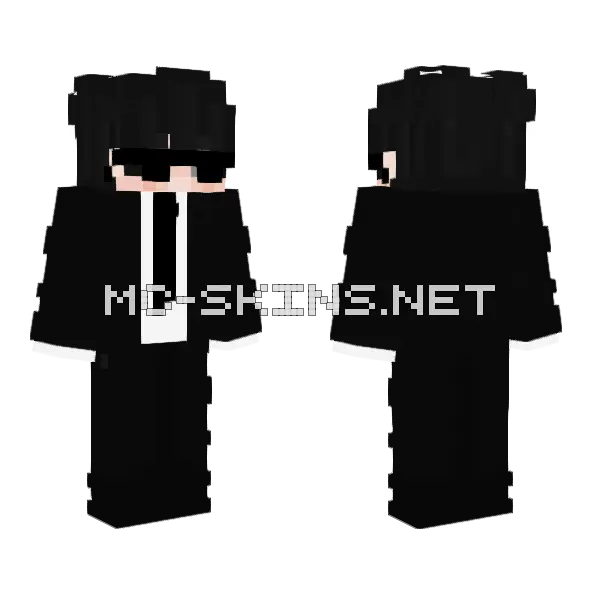 Businessman Minecraft skin, front and back