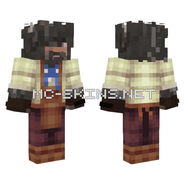 Butcher Callowaty Minecraft skin, front and back