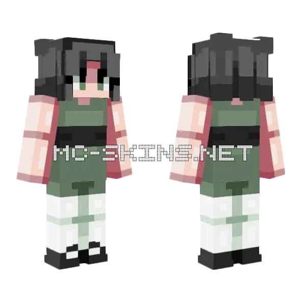 Buttercup Girl Minecraft skin, front and back