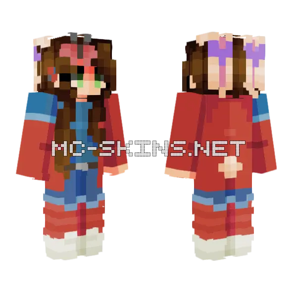Butterflies Contest Entry Minecraft skin, front and back