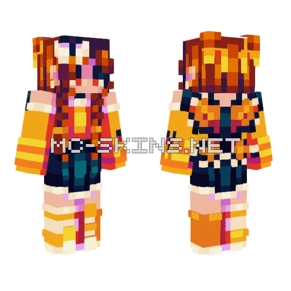 Butterfly Wings Trade Minecraft skin, front and back