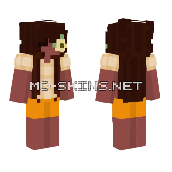 Butterscotch Skin Minecraft skin, front and back