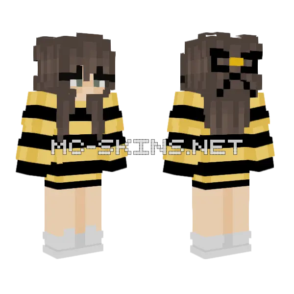 Buzz Buzz Minecraft skin, front and back