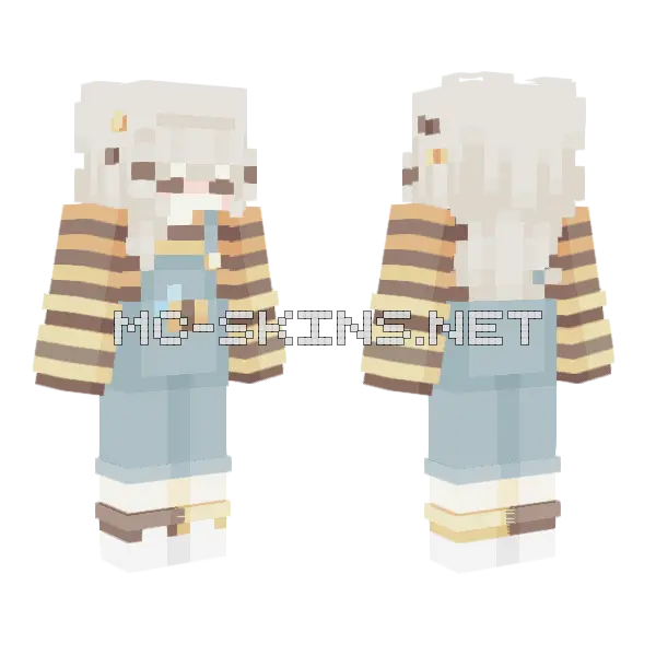 Buzz Buzz FM Minecraft skin, front and back