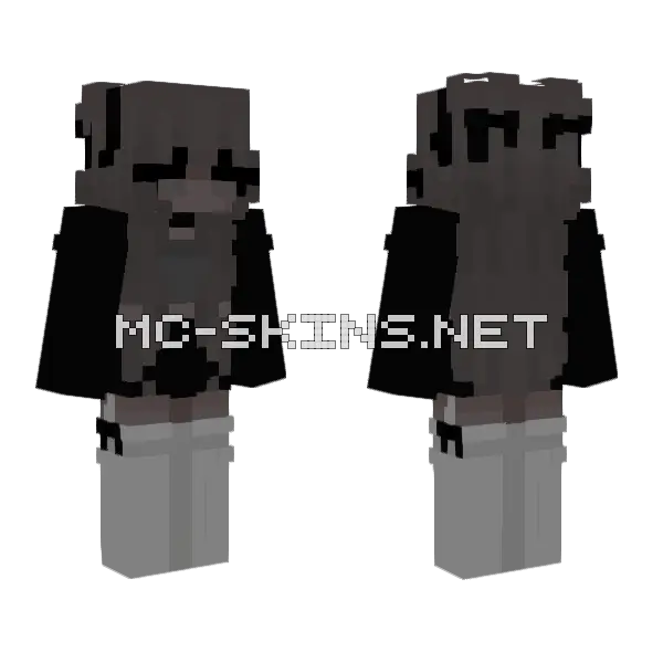 Bvfxnnxx Minecraft skin, front and back