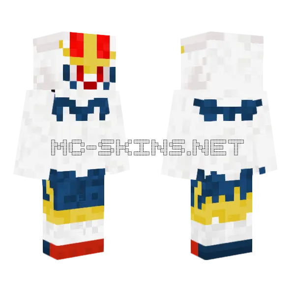 Bw Gamer Minecraft skin, front and back