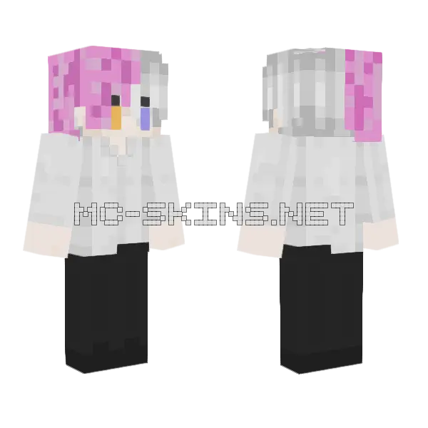 Bycolor Boy Minecraft skin, front and back