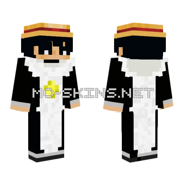 Bylog Monaguillo Minecraft skin, front and back