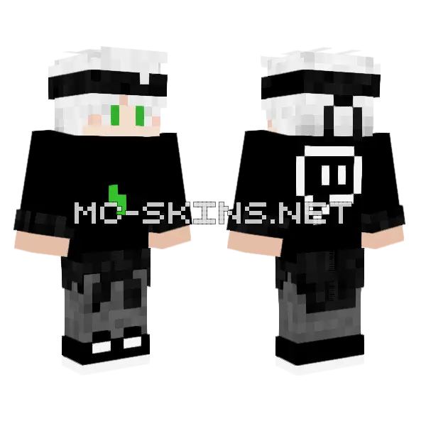 Bylurox Twitch Edition Minecraft skin, front and back