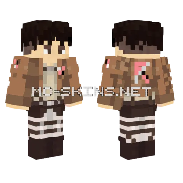 Bypxtron V Levi Minecraft skin, front and back