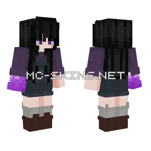 C Silly Girl Minecraft skin, front and back
