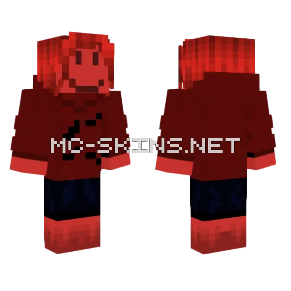 C00lkidd Red Monster Minecraft skin, front and back