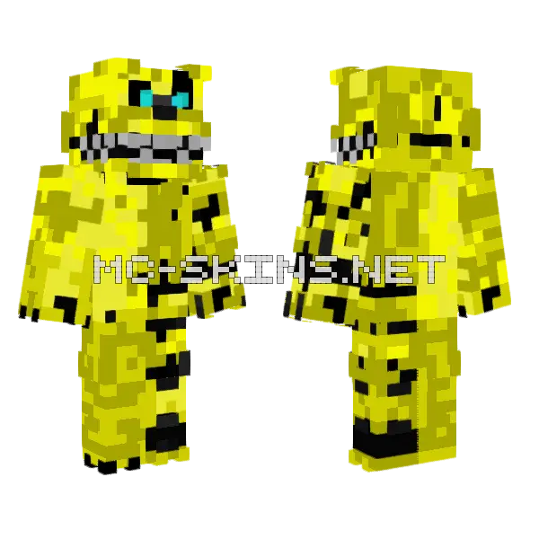 C3p Wolf Minecraft skin, front and back