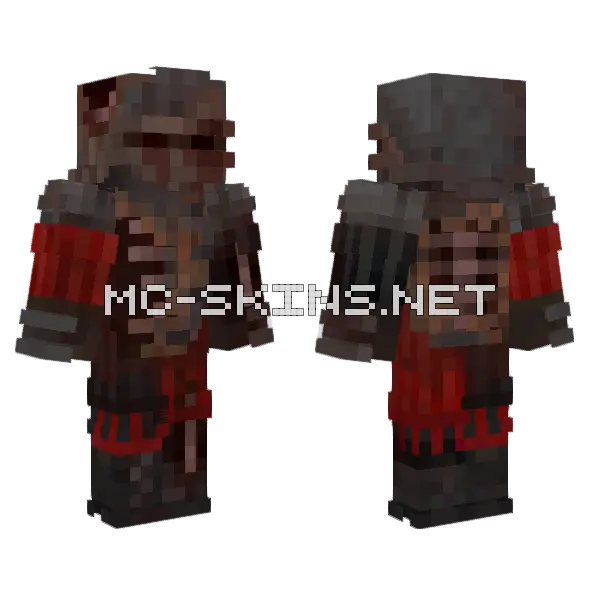 Caballero De Astera Muerto Minecraft skin, front and back