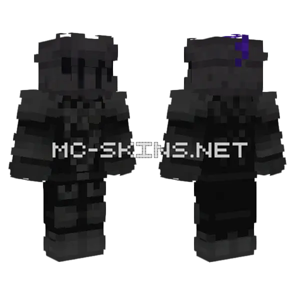 Caballero Oscuro Minecraft skin, front and back