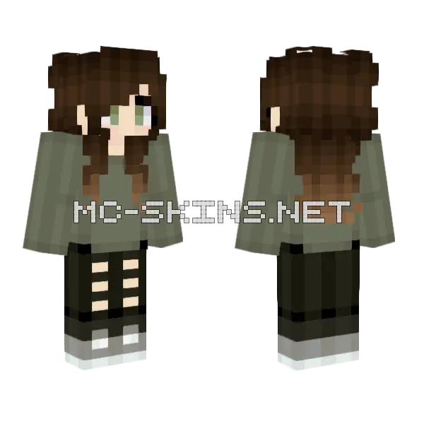Cacadie Minecraft skin, front and back