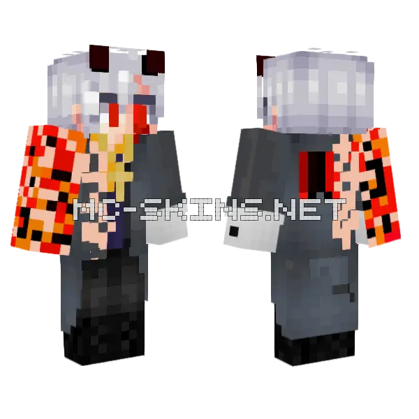 Cadangan Minecraft skin, front and back