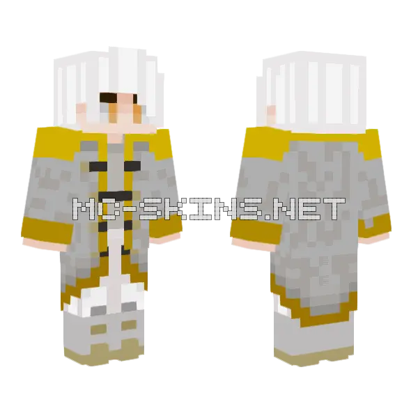 Cad's Trench Coat Minecraft skin, front and back