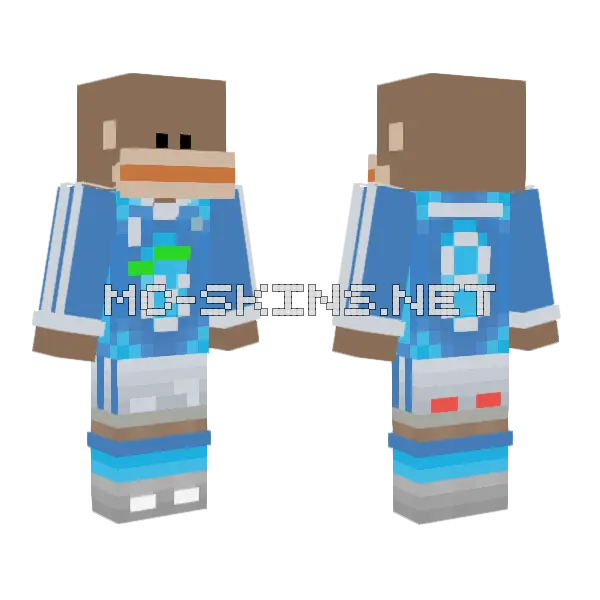 Caefece Monkey Minecraft skin, front and back