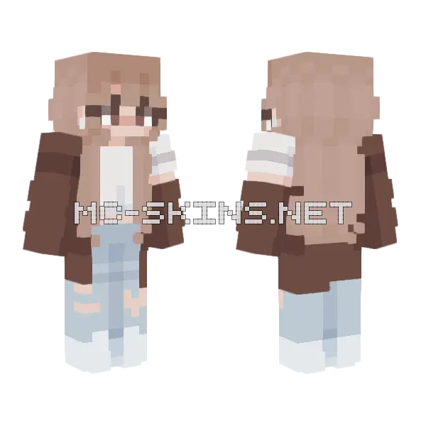 Cafe Au Lait Rce Minecraft skin, front and back
