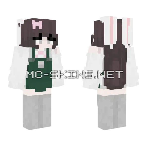 Caffe Emma Minecraft skin, front and back