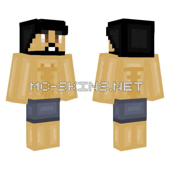 Cain Minecraft skin, front and back