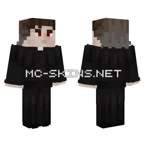 Cain Black Suit Minecraft skin, front and back