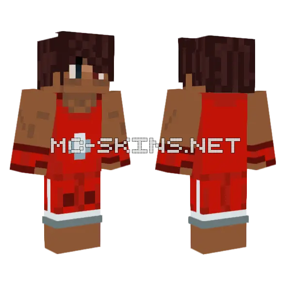 Cain Mystreet OC Counterpart Minecraft skin, front and back