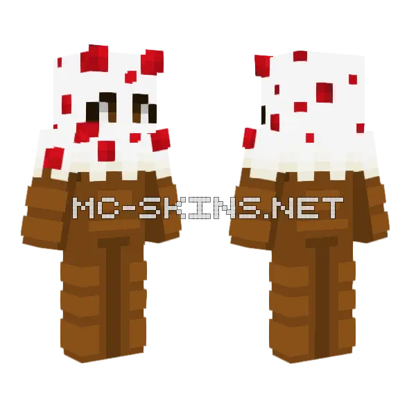 Cake Monster Girl Request Minecraft skin, front and back